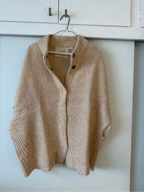 Angel Of The North Cream Knit Poncho Cardigan